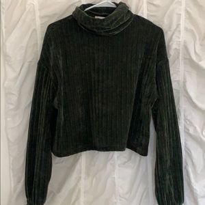 NWOT✨ Stunning Green Velvet Turtleneck